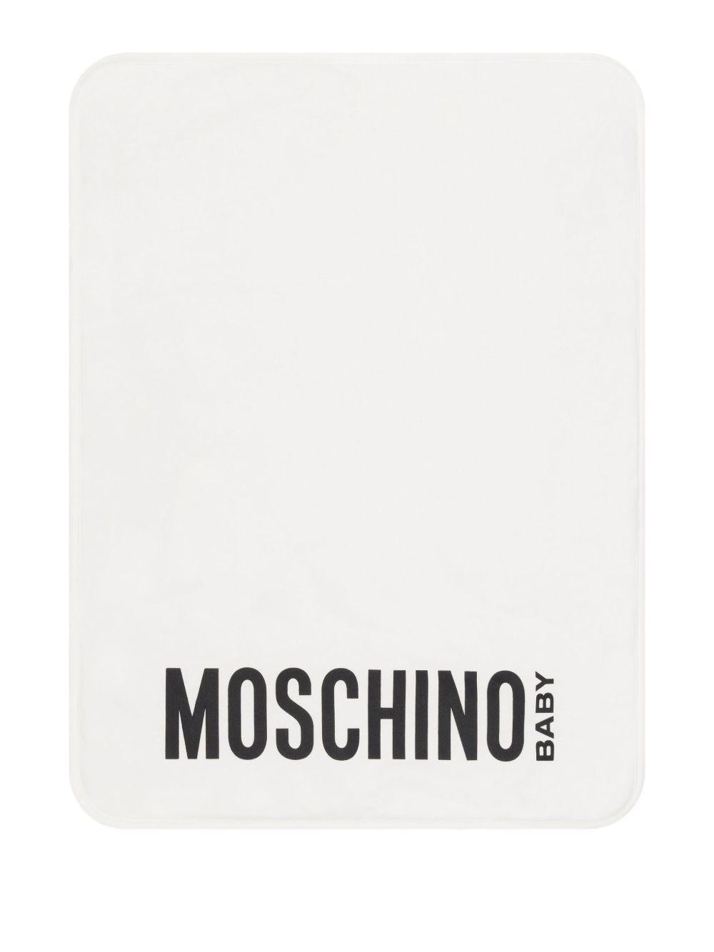 Borsa Fasciatoio Bianca con Stampa Orsetto MXX03DLCA40 10063 MOSCHINO KIDS
