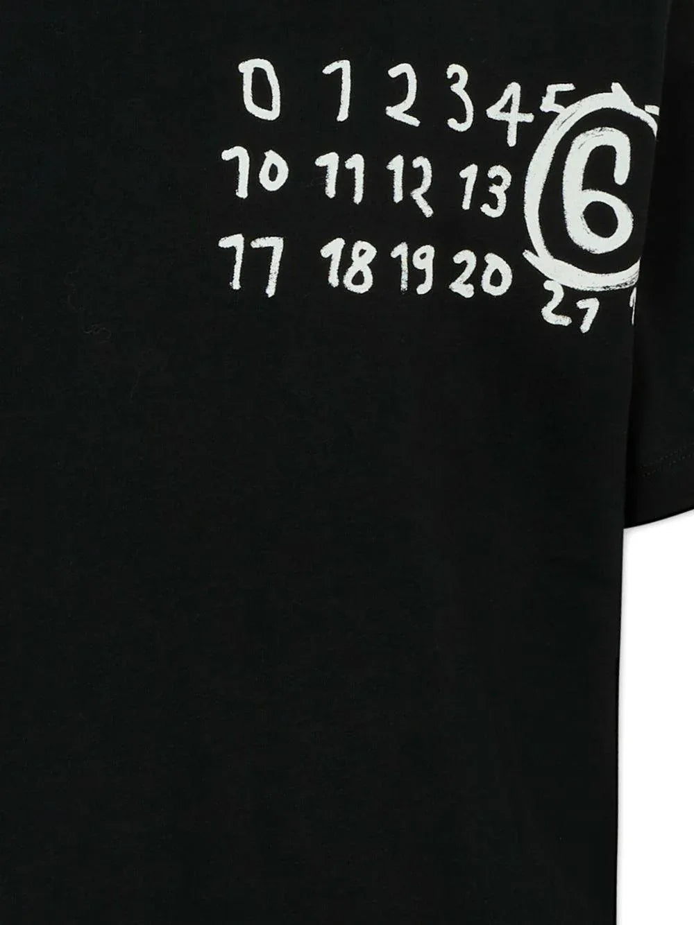 T-shirt nera girocollo con logo e maniche corte - Preludio Moda