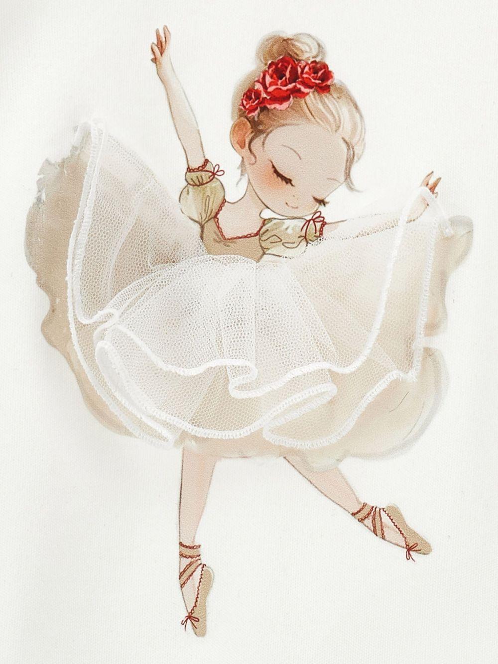 Corpo bianco a stampa grafica 35F2106000 0143 MONNALISA KIDS