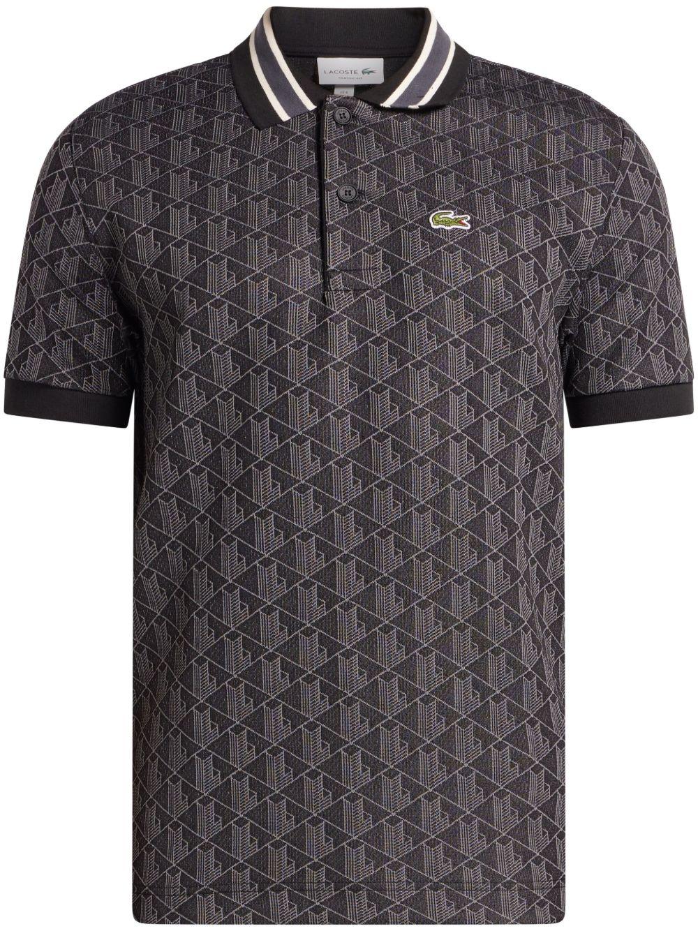 Polo Grafite con Monogramma DH1417 4PC LACOSTE
