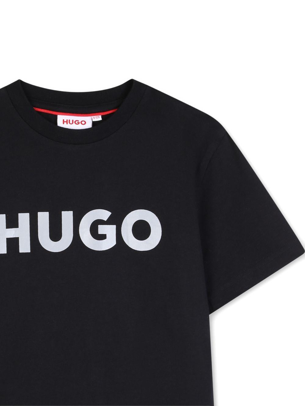 T-shirt con logo a contrasto G01016 09B HUGO KIDS