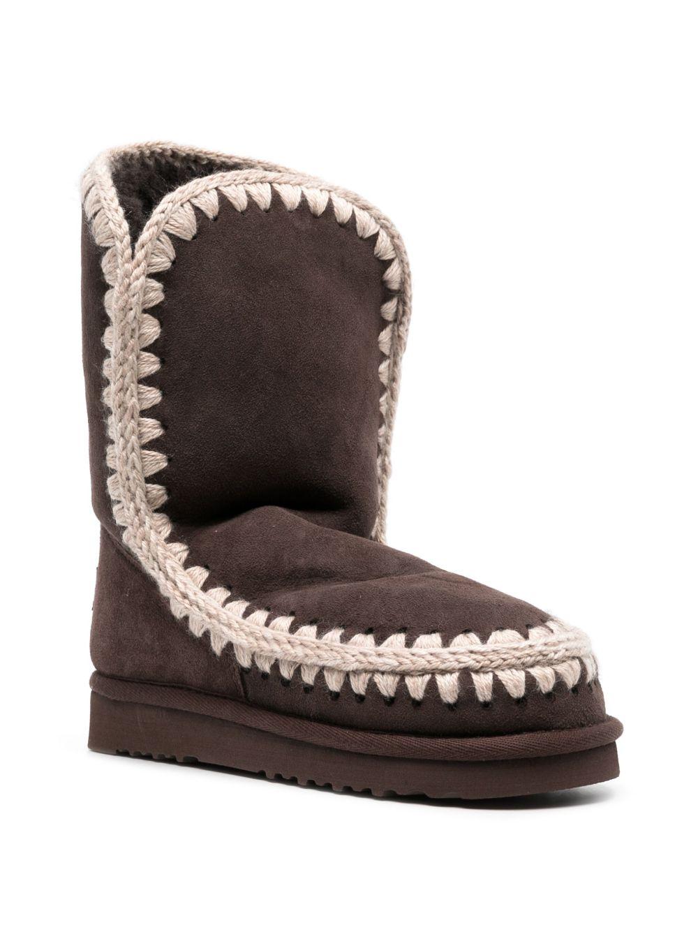 Stivali moka foderati in shearling MUFW101000A MOCHA MOU
