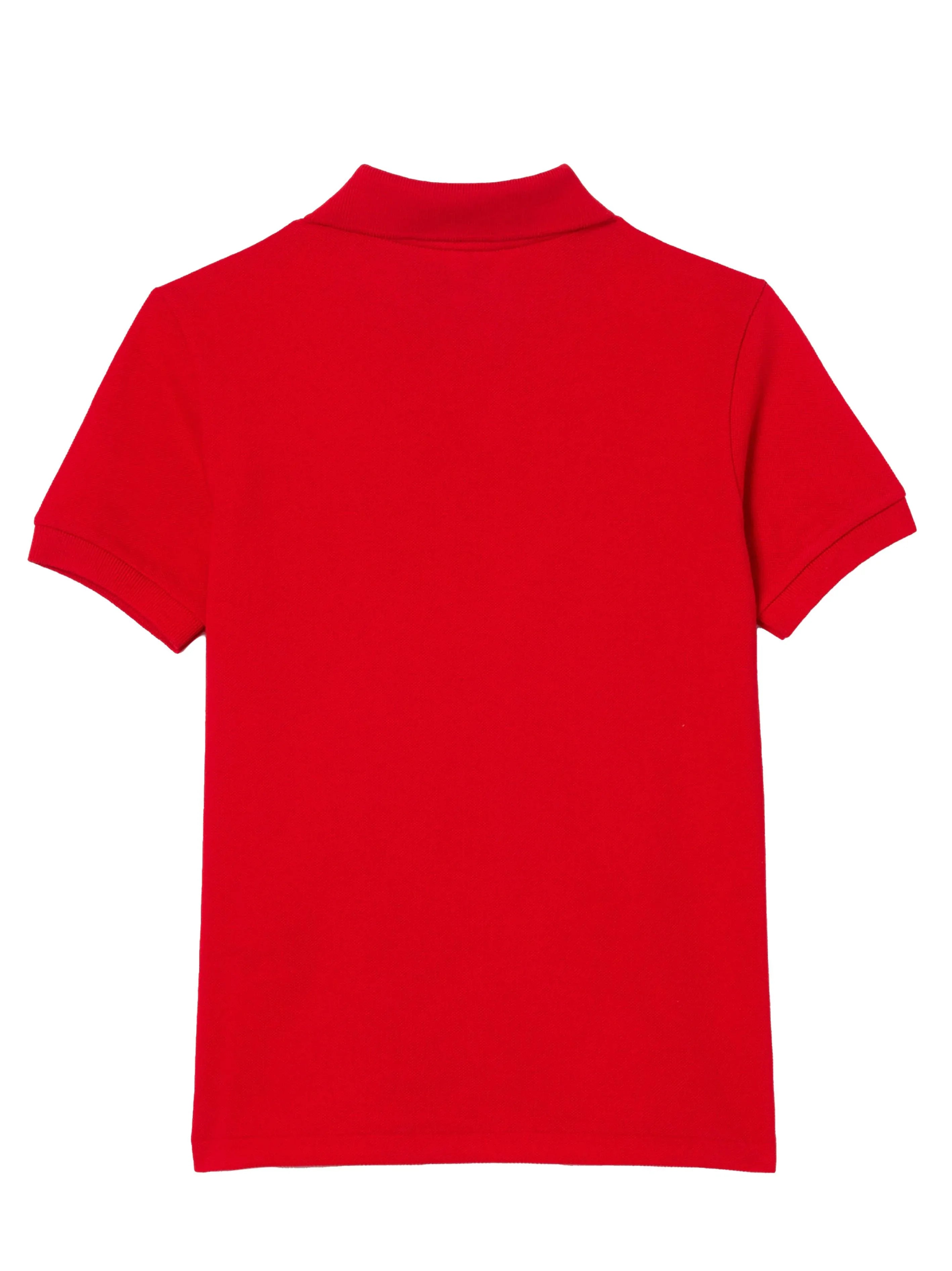 Polo rossa logo ricamo - Preludio Moda