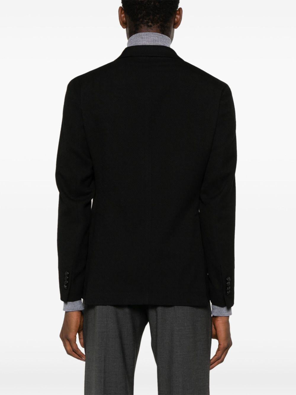 Blazer doppiopetto nero lana