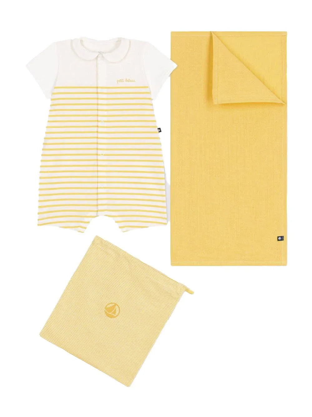 Set con tutina e telino giallo (2pz) - Preludio Moda