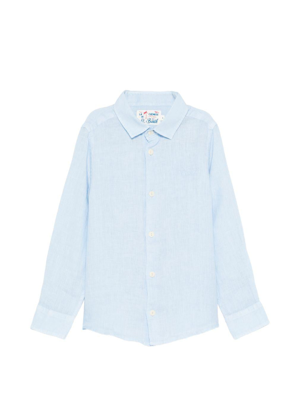 Camicia in cotone colletto classico AGN0001 00555L MC2 SAINT BARTH KIDS