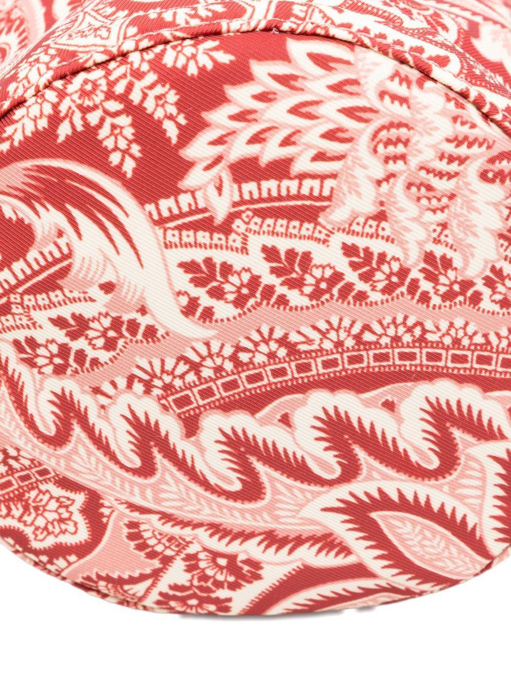 Borsa Secchiello Rossa con Stampa Paisley - Preludio Moda