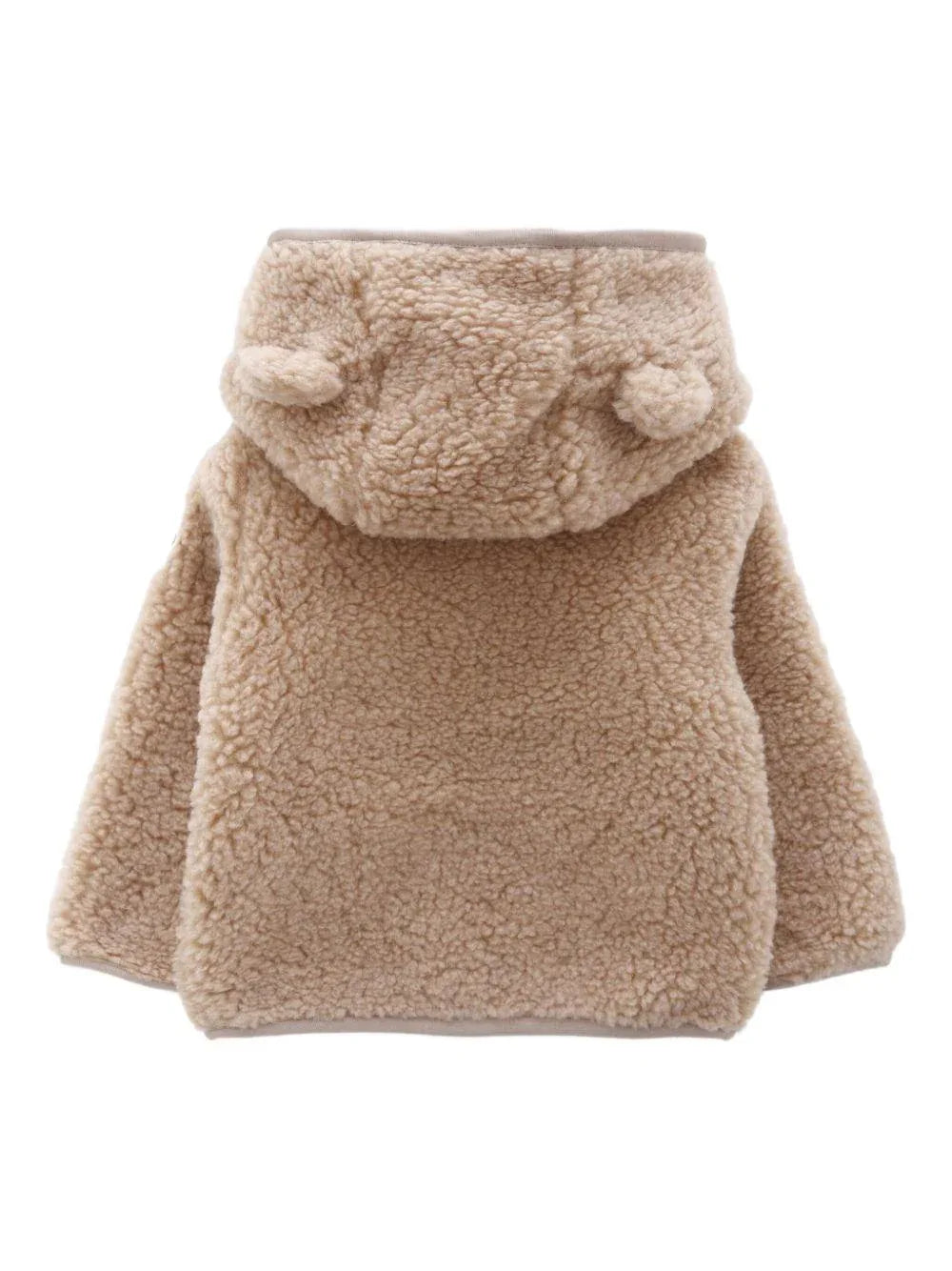 Felpa in pile effetto teddy con cappuccio e orecchie da orsacchiotto - Preludio Moda