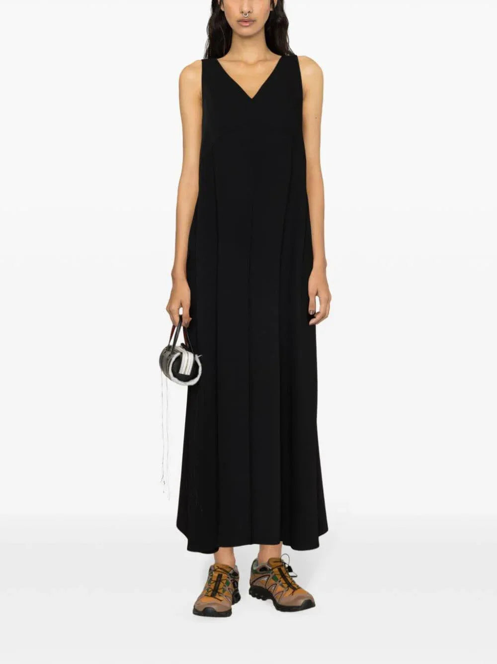 Tuta intera nera smanicata - Preludio Moda