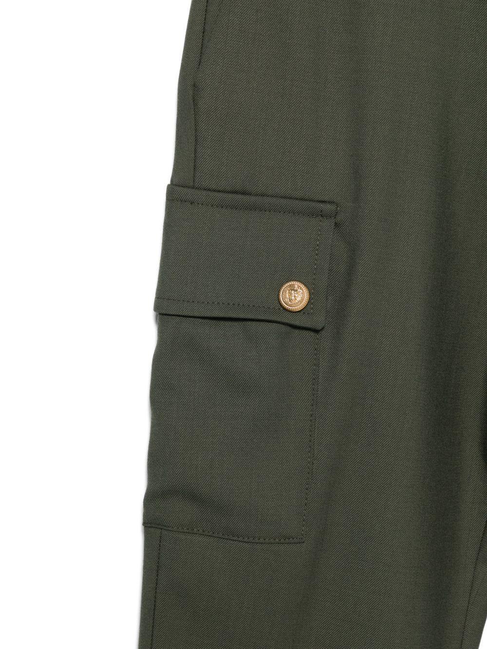 Cargo Verde Oliva con Bottoni - Preludio Moda