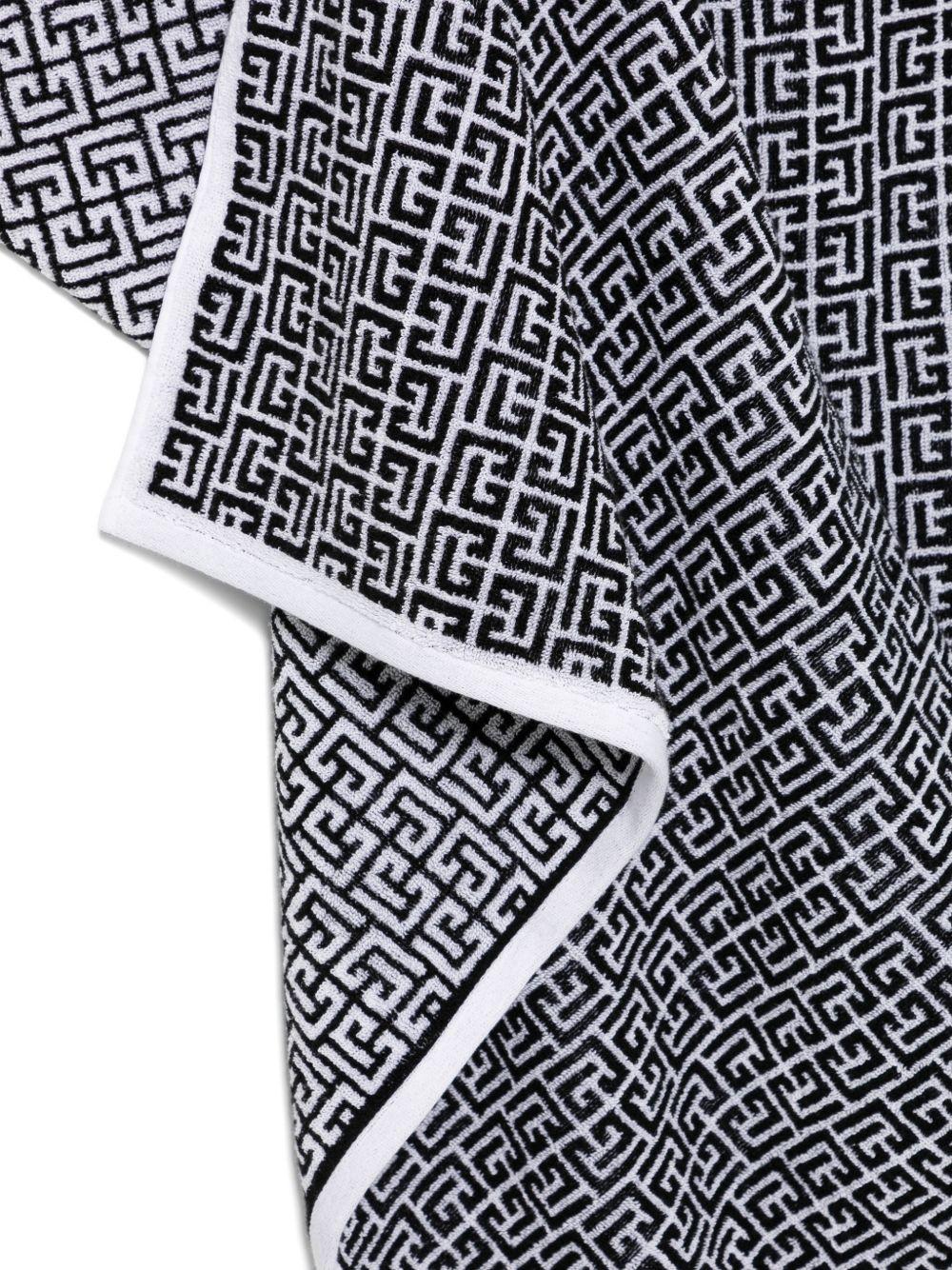 Telo da mare con stampa geometrica BYCP40Z2228 100NE BALMAIN KIDS