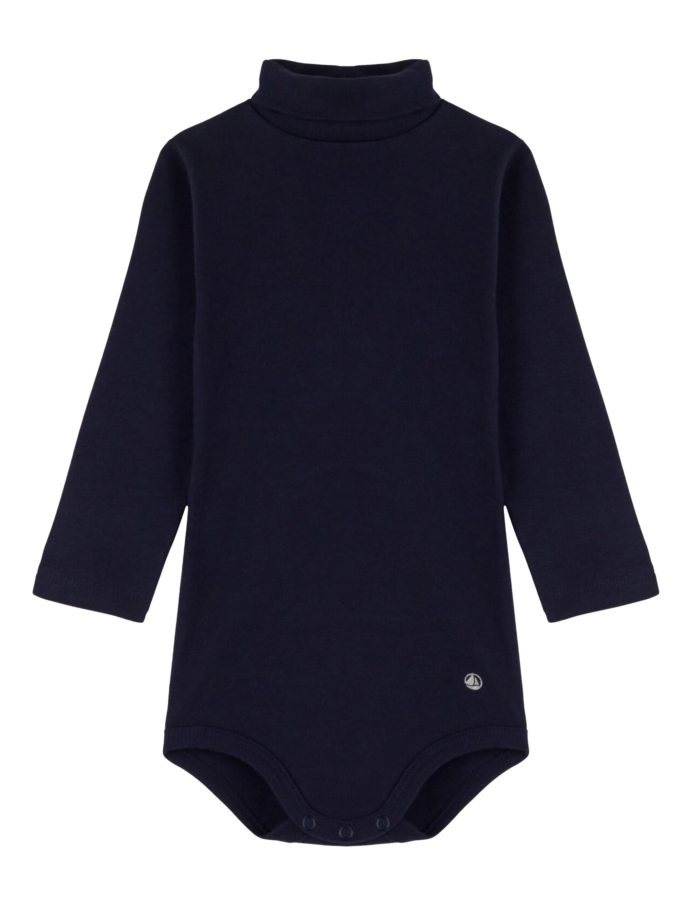 Body blu maniche lunghe neonato A0BQF 02 PETIT BATEAU KIDS