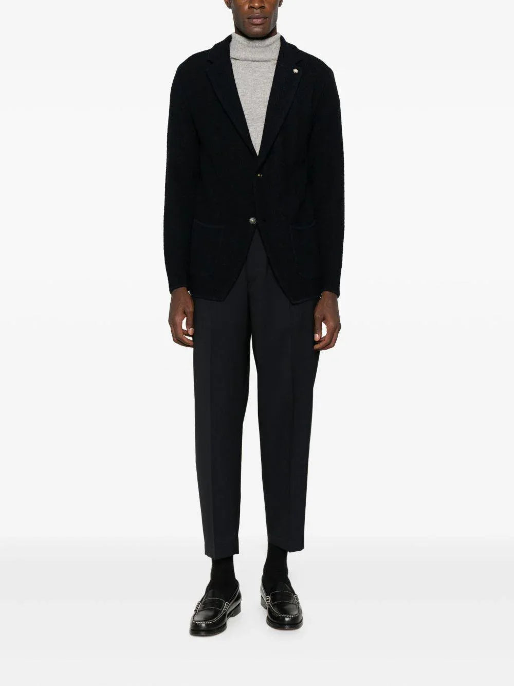 Pantaloni Sartoriali Elasticizzati Blu - Preludio Moda