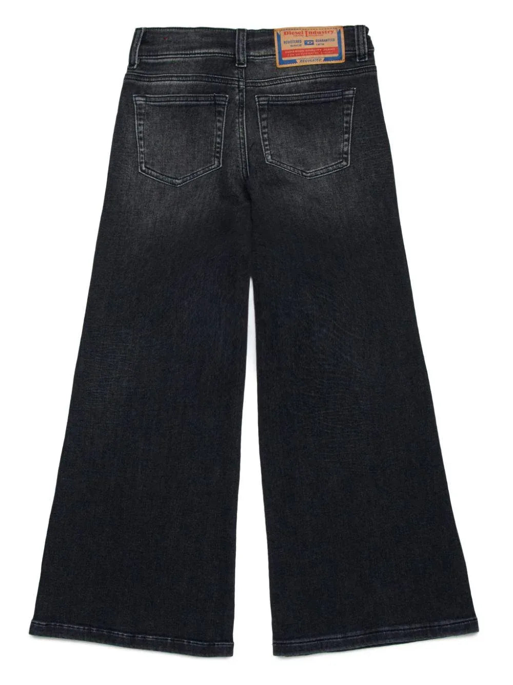 Jeans nero a gamba ampia - Preludio Moda