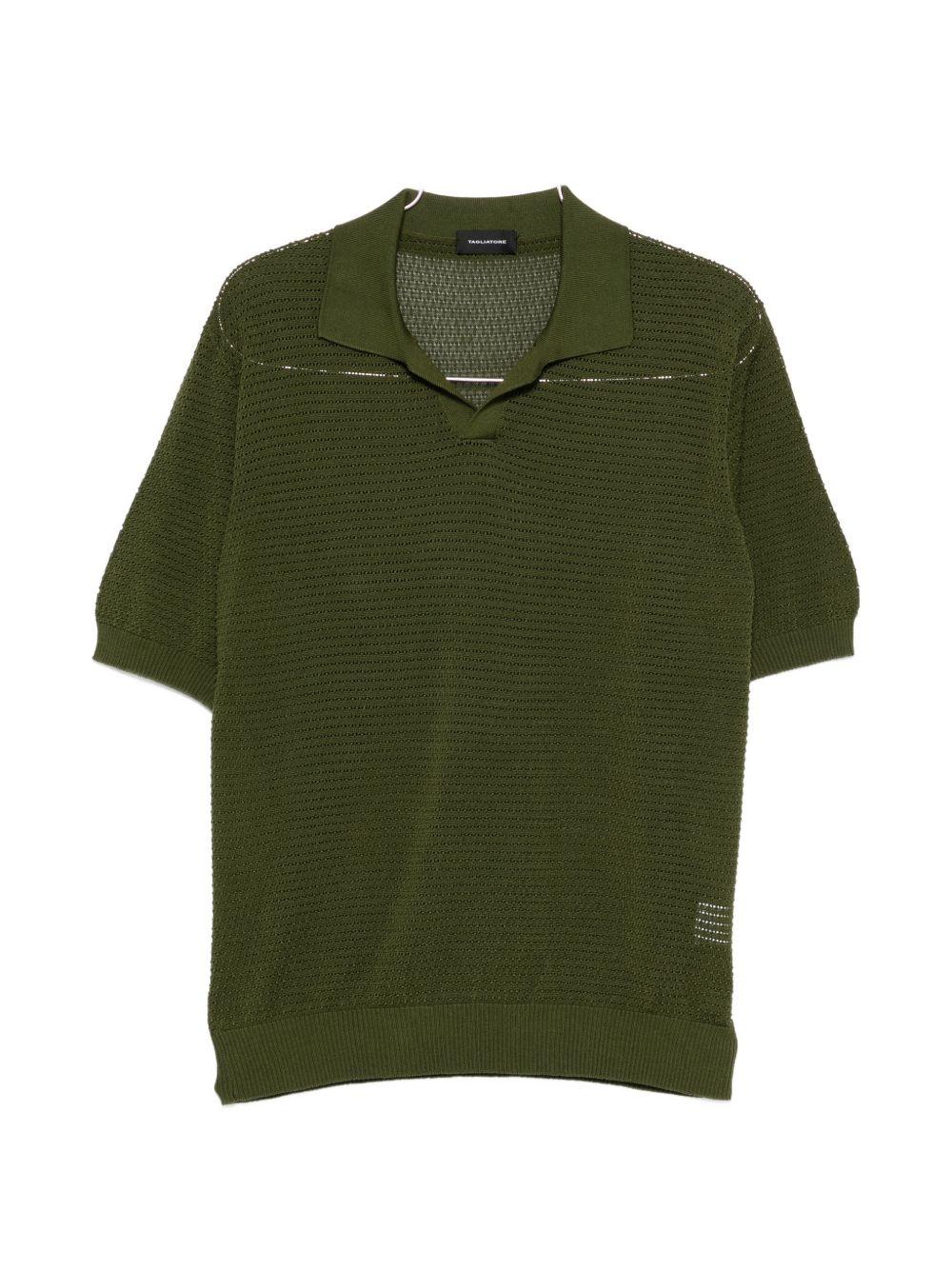Polo in cotone a maglia aperta FINLAYPWE2602 OLIVA TAGLIATORE