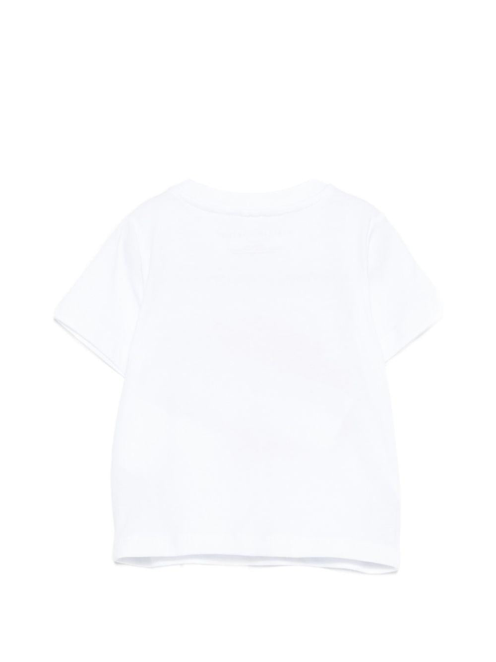 T-shirt con stampa football TY8640Z0434 100 STELLA MCCARTNEY KIDS