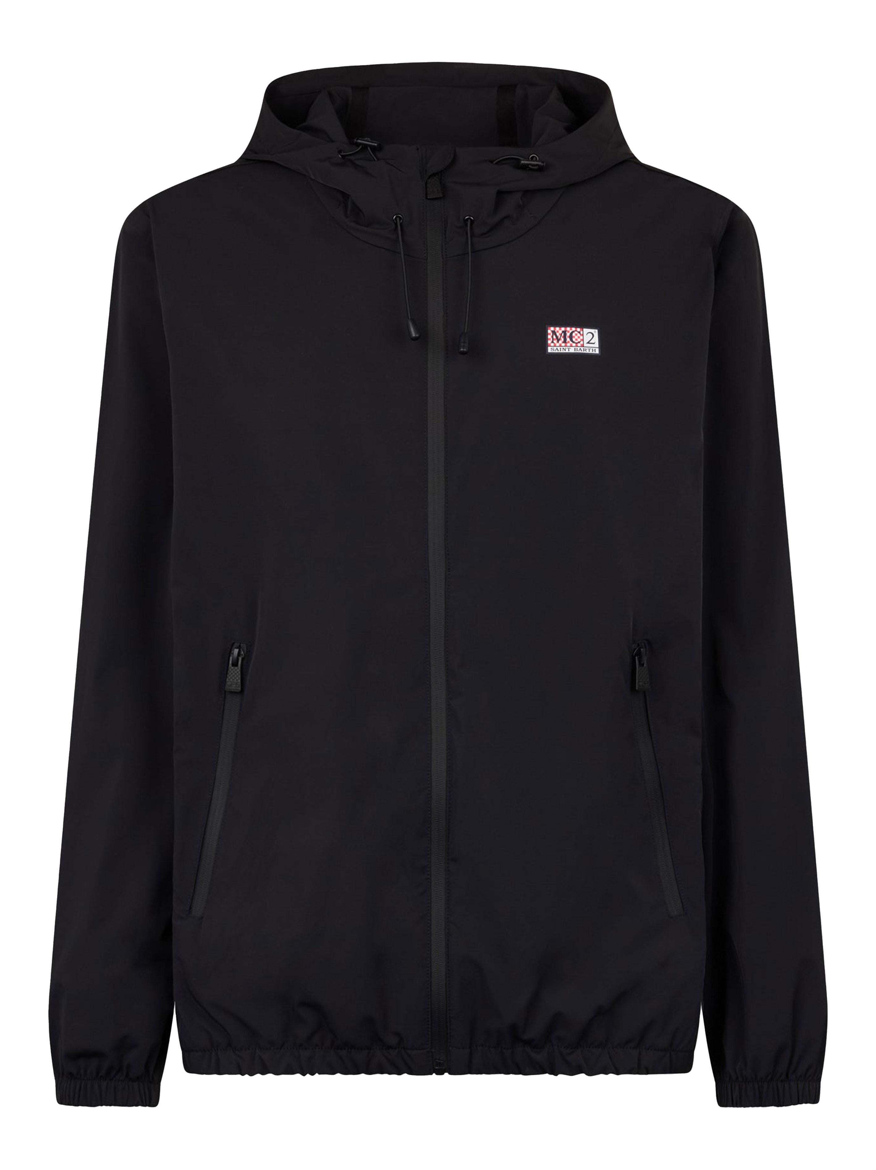 Giacca a vento Solaro nera SLO0002 00816F MC2 SAINT BARTH
