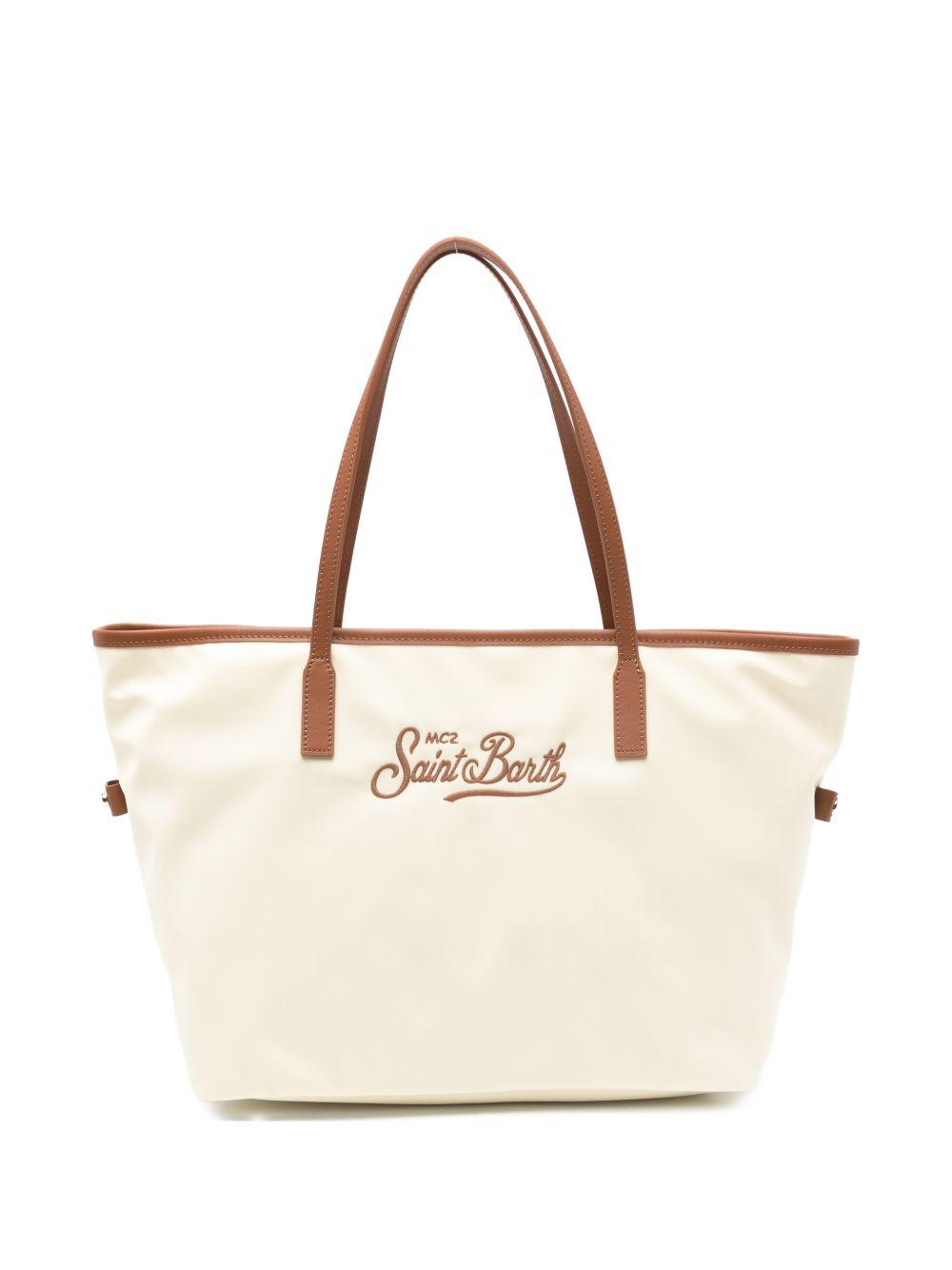 Borsa shopper con logo ricamato CB0002 01818L MC2 SAINT BARTH