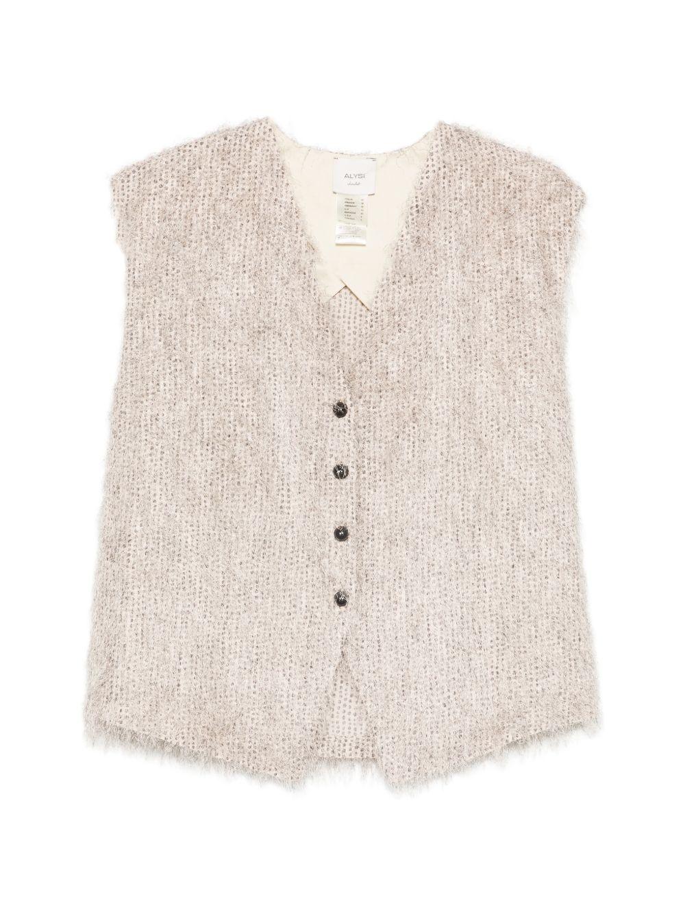 Gilet abbottonato con scollo a V 116838P6213 POIS ALYSI
