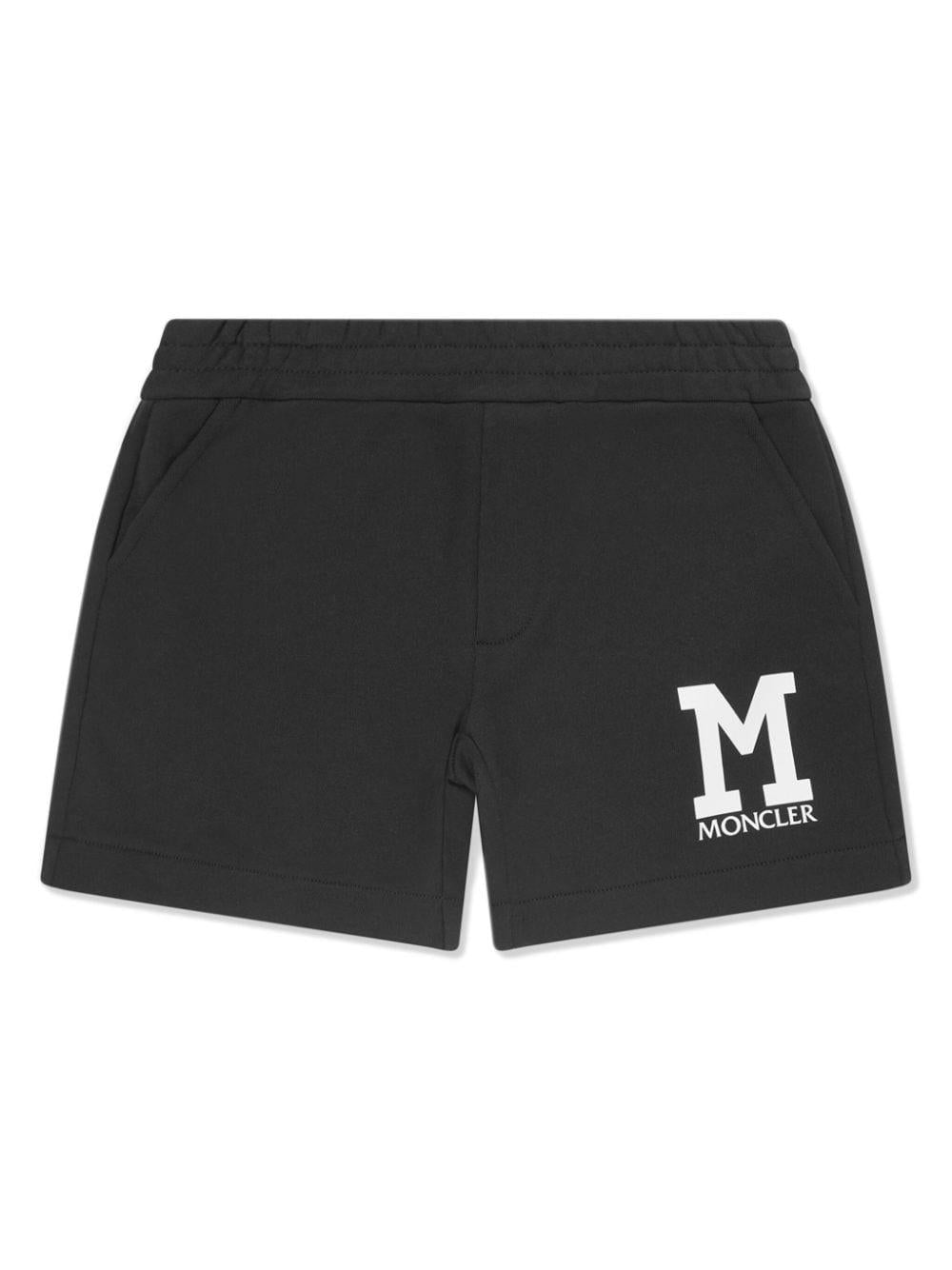 Set da due nero monogramma logo 9548M00006809AG 999 MONCLER KIDS
