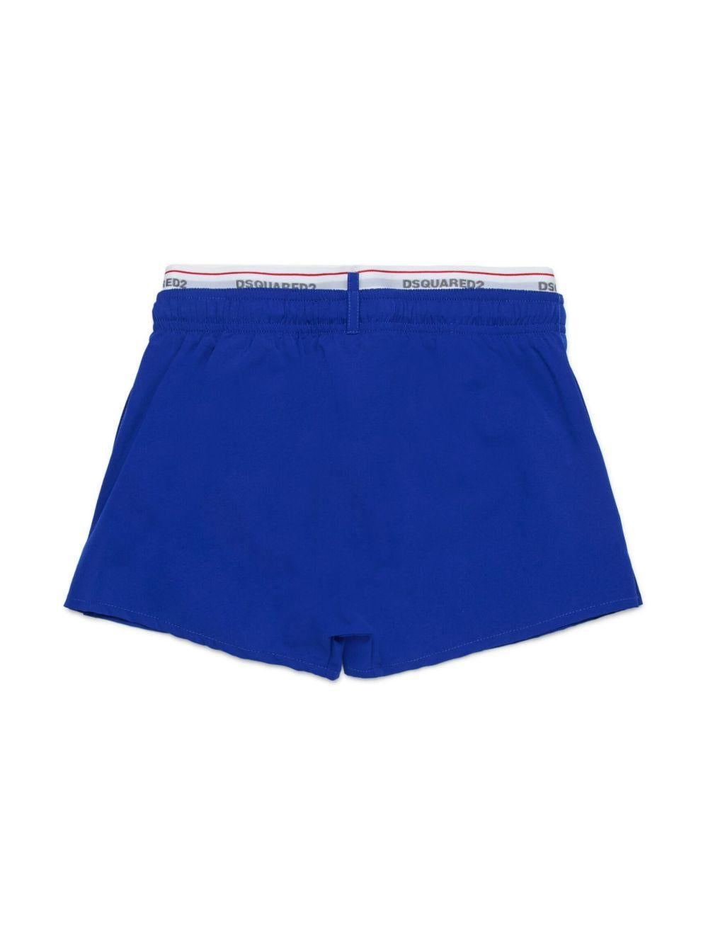 Costume blu vita logata DQ2893D0ACQ DQ870 DSQUARED KIDS