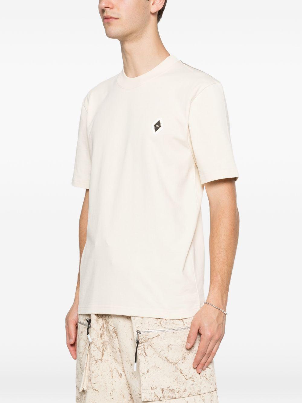 T-shirt in cotone girocollo XM4278 BEIGE YES LONDON