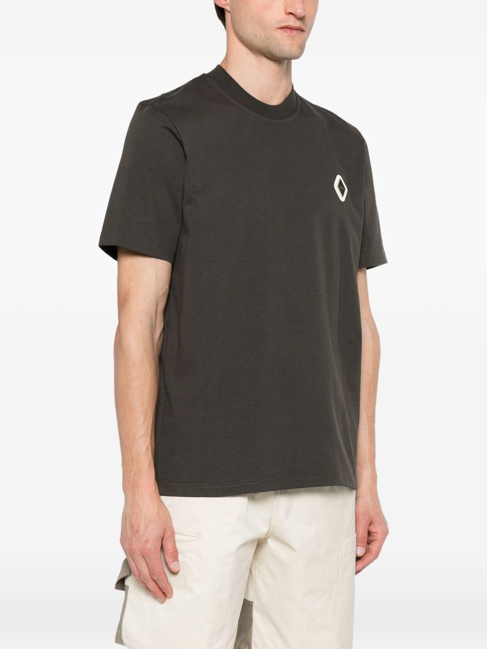 T-shirt in cotone girocollo XM4278 MARRONE YES LONDON