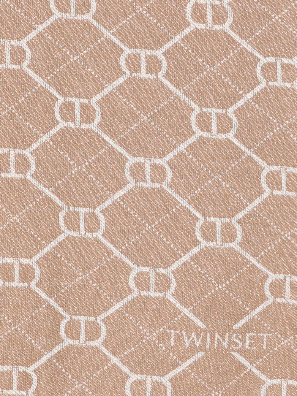 Sciarpa con logo e frange 252TA4210 12129 TWINSET