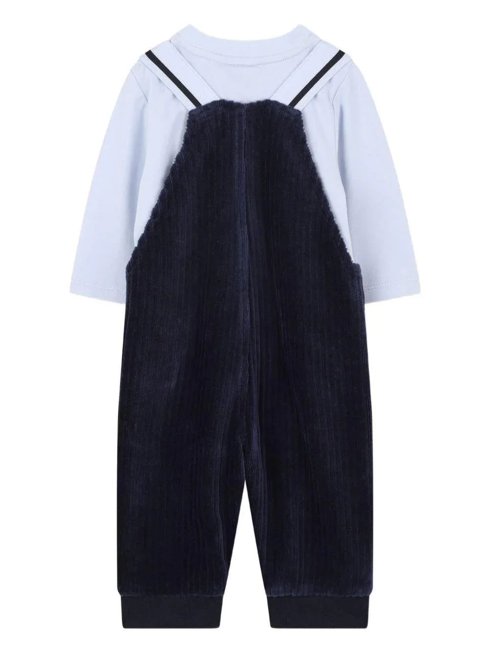 Salopette a Coste con Dettagli a Contrasto - Preludio Moda