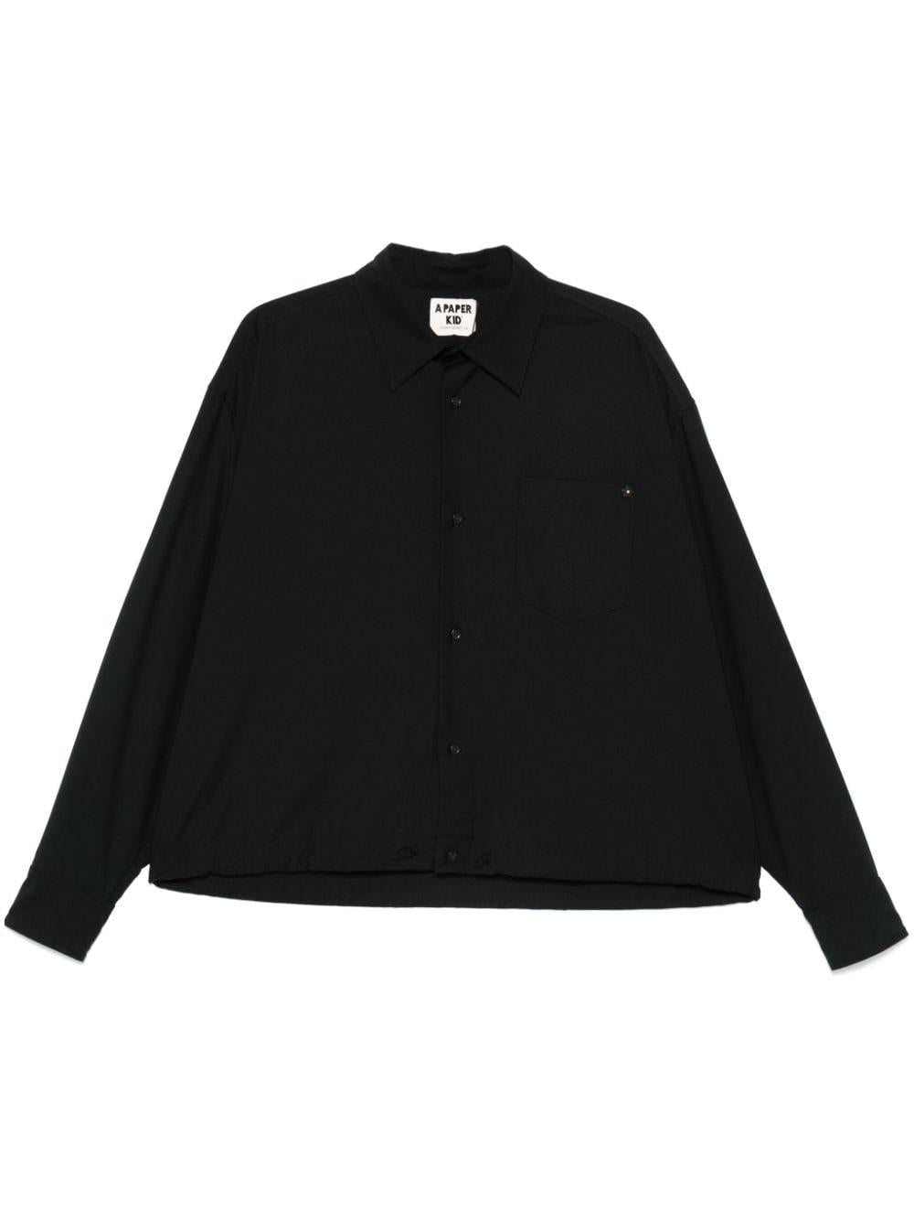 Camicia nera F4PKUASI056 110 A PAPER KID