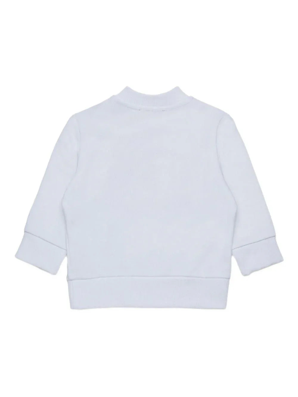 Felpa Bianca con Logo e Bottoni a Pressione - Preludio Moda