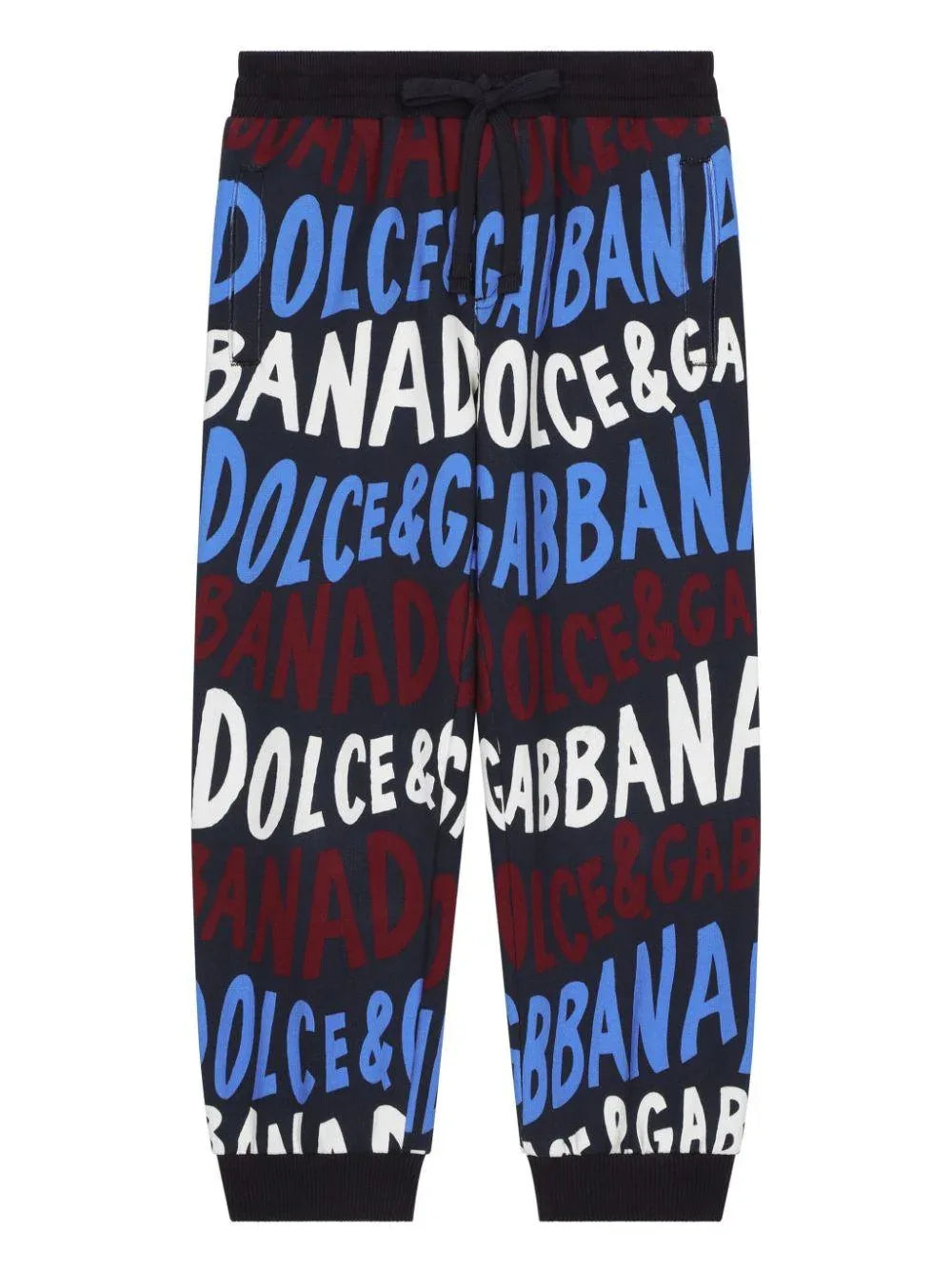 Pantatuta logo lettering all-over blu - Preludio Moda