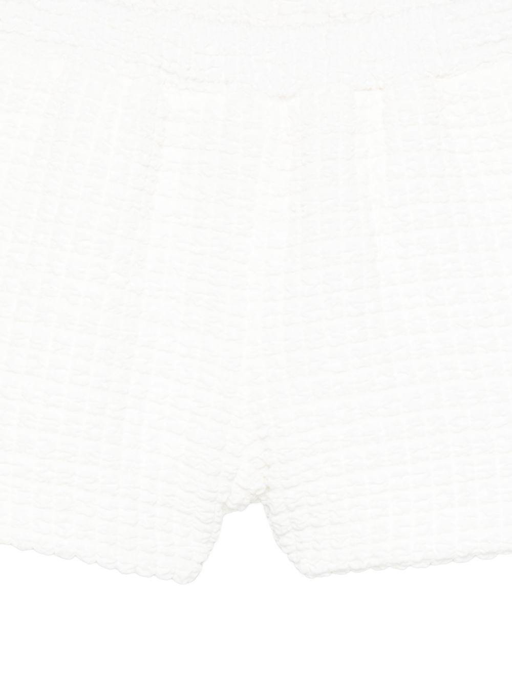 Shorts in viscosa con cintura elasticizzata DY6B39U0267 100 DOUDOU KIDS