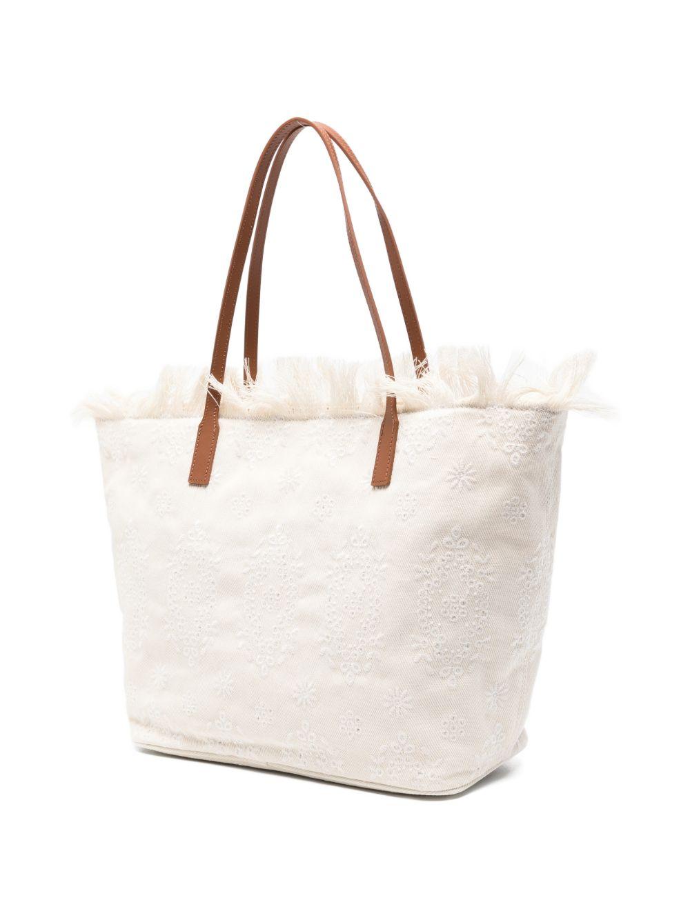 Borsa da mare con manici in pelle CBF0001 01034L MC2 SAINT BARTH
