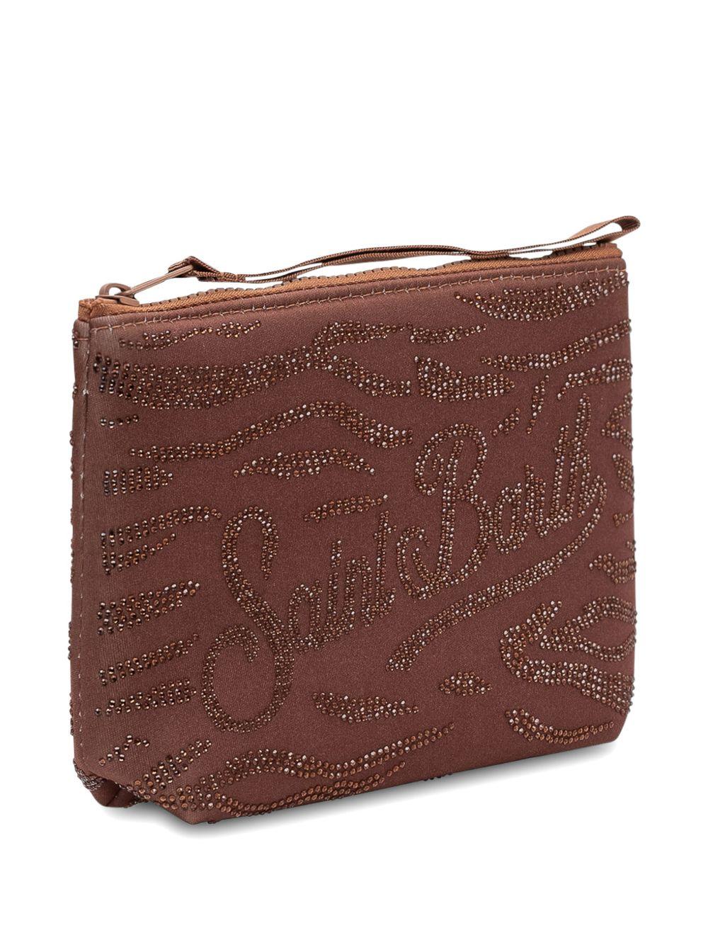 Pochette con strass e zip ALI0032 09241L MC2 SAINT BARTH