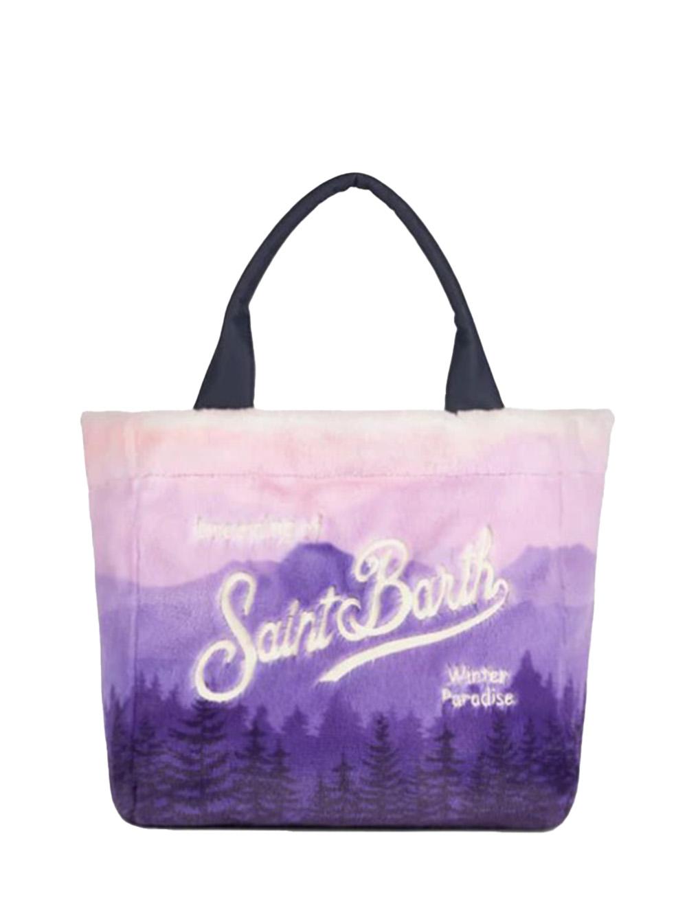 Borsa Colette stampa cartolina viola - Preludio Moda