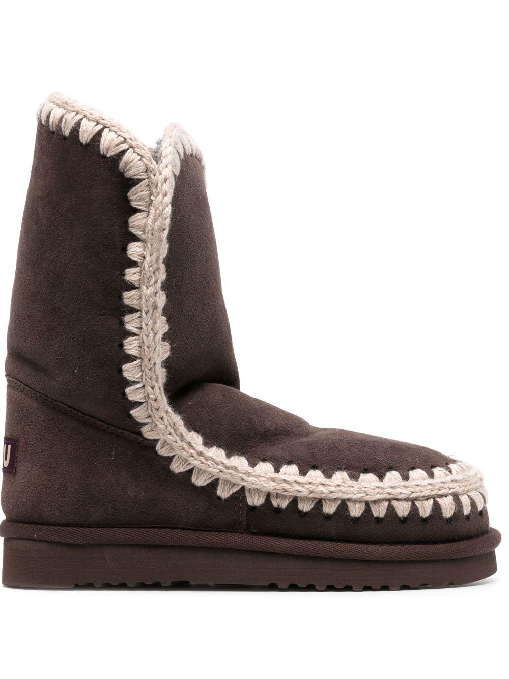 Stivali moka foderati in shearling MUFW101000A MOCHA MOU