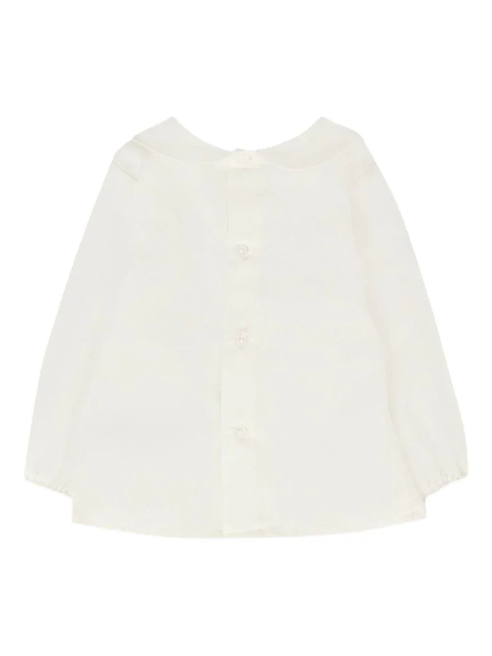 Abito panna con fiocco e colletto Peter Pan - Preludio Moda