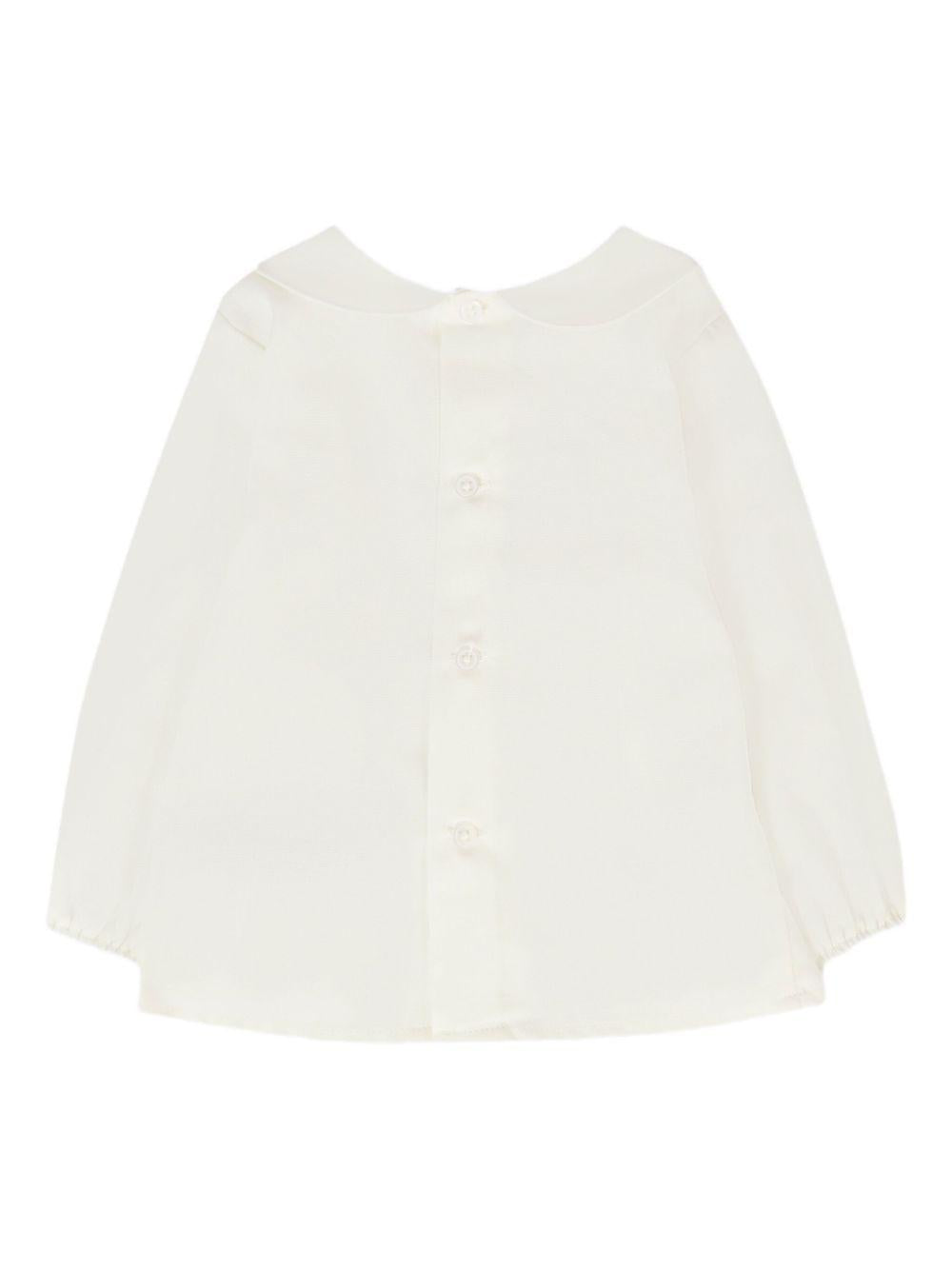 Abito panna con fiocco e colletto Peter Pan 104152841 60T2020 PAZ RODRIGUEZ KIDS