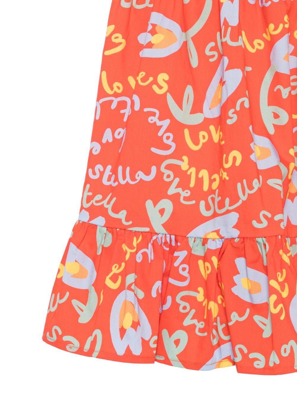 Abito con spalline sottili e balza TY1C02Z3438 426MC STELLA MCCARTNEY KIDS