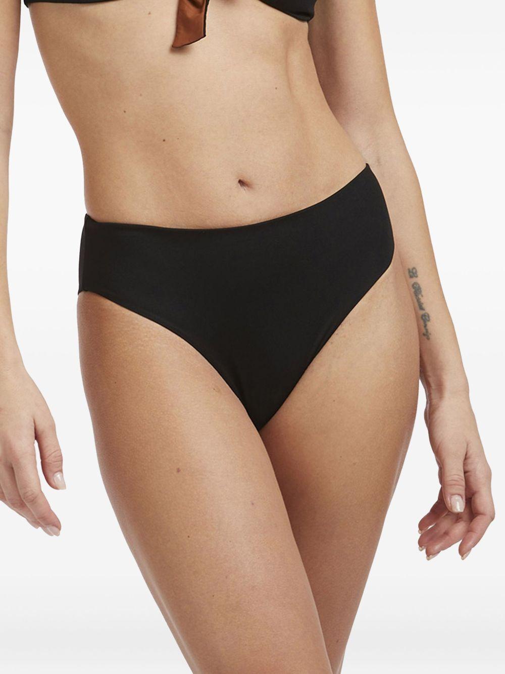 Bikini reversibile brassiere nero/tabacco