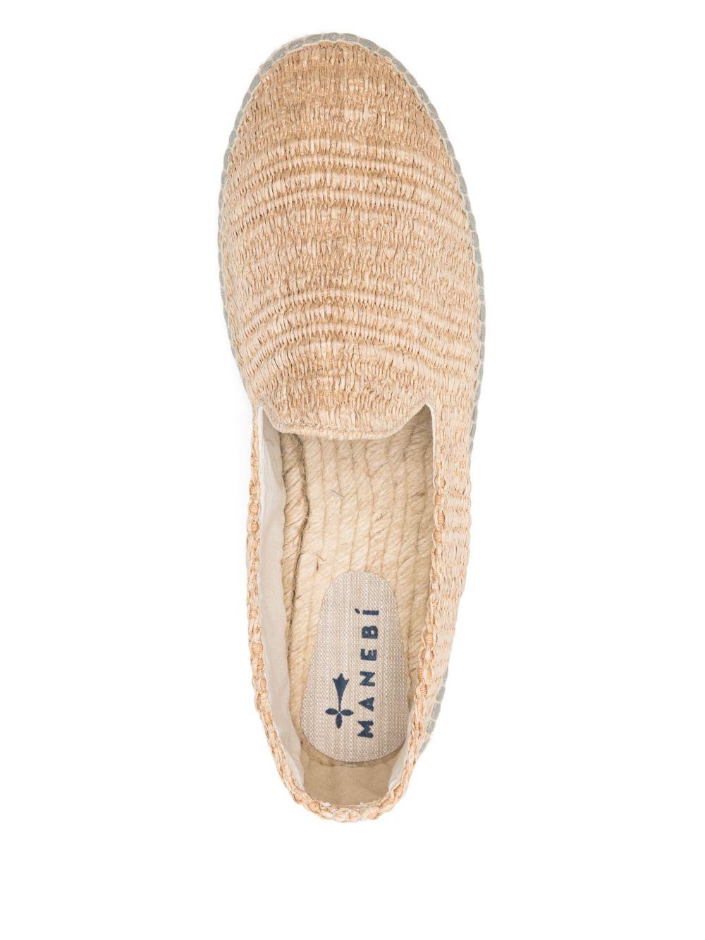 Espadrillas flat in rafia natural H15C0 NATURAL MANEBI