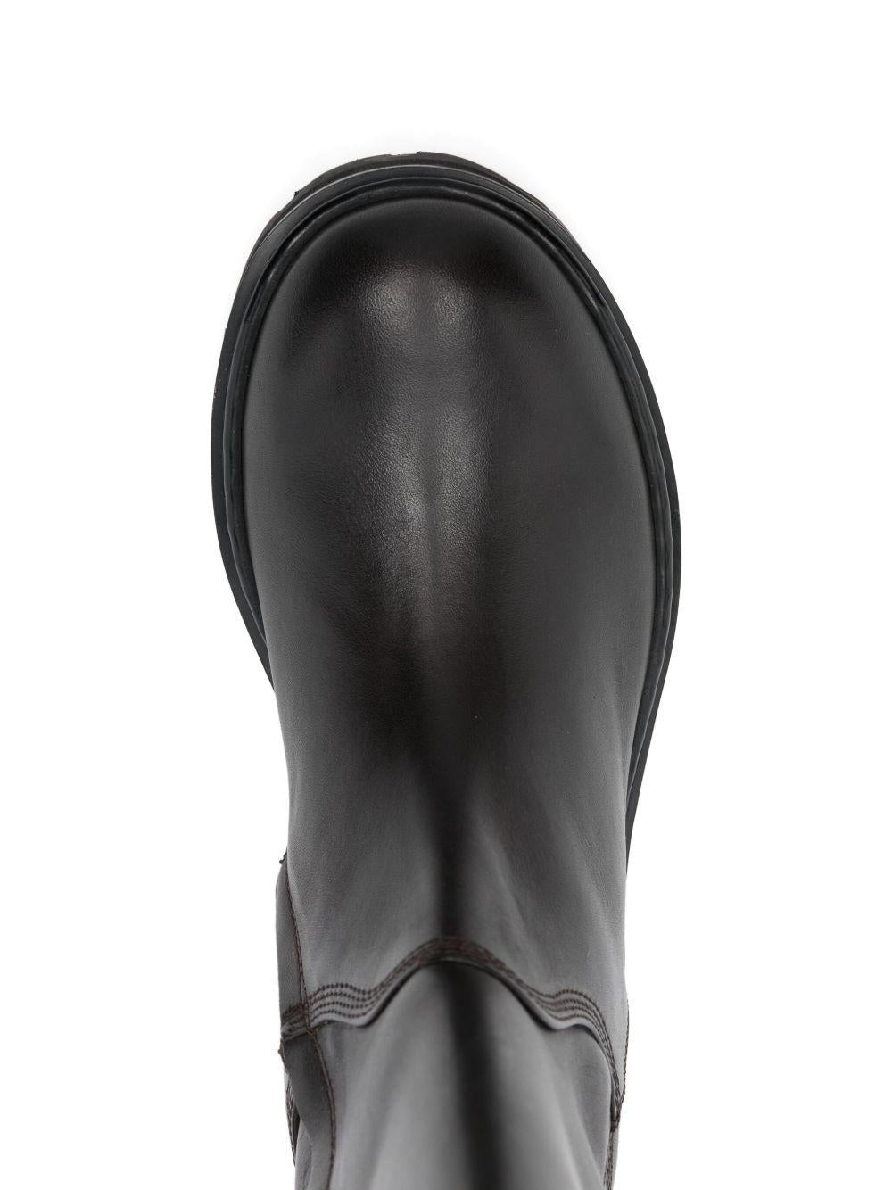 Stivali al ginocchio neri in pelle 8Y0135L048 B856 PATRIZIA PEPE