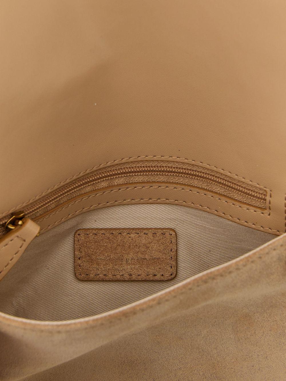 Clutch in camoscio con frange 106023A39A L08Q PINKO