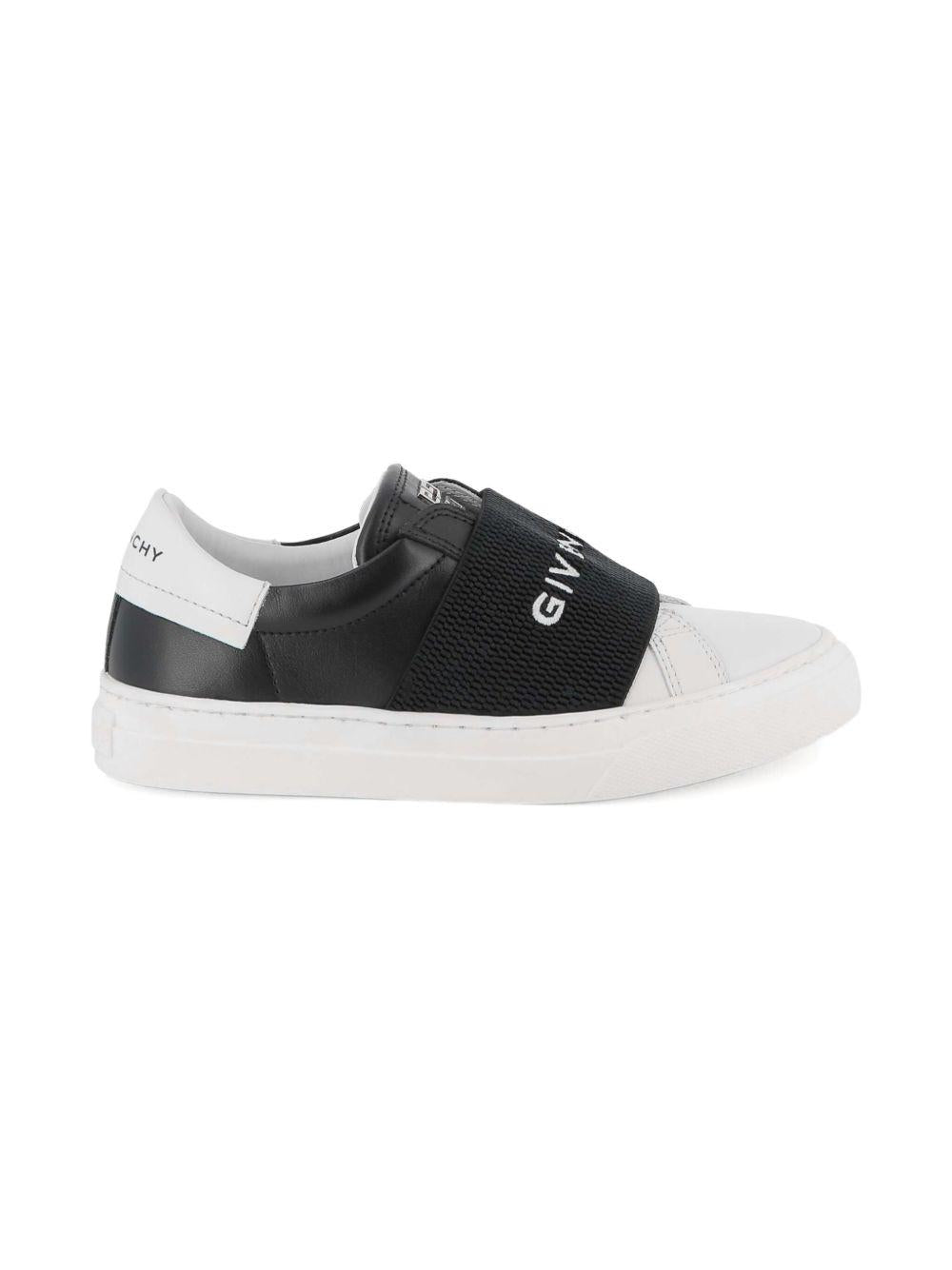 Sneakers Senza Lacci con Inserti a Contrasto H30910 09B GIVENCHY KIDS
