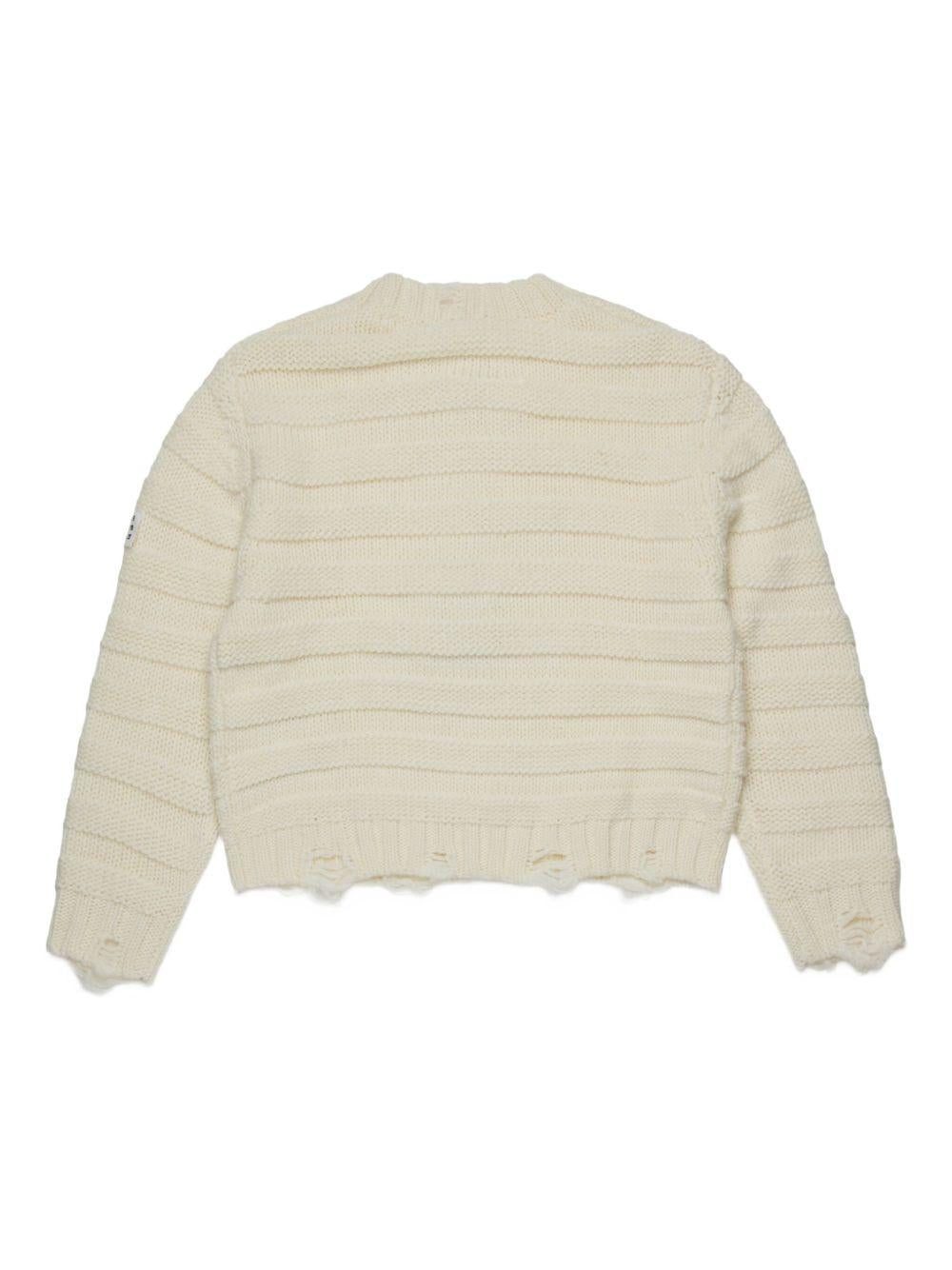 Maglione con applicazione logo M60880MM06P M6101 MM6 MAISON MARGIELA KIDS