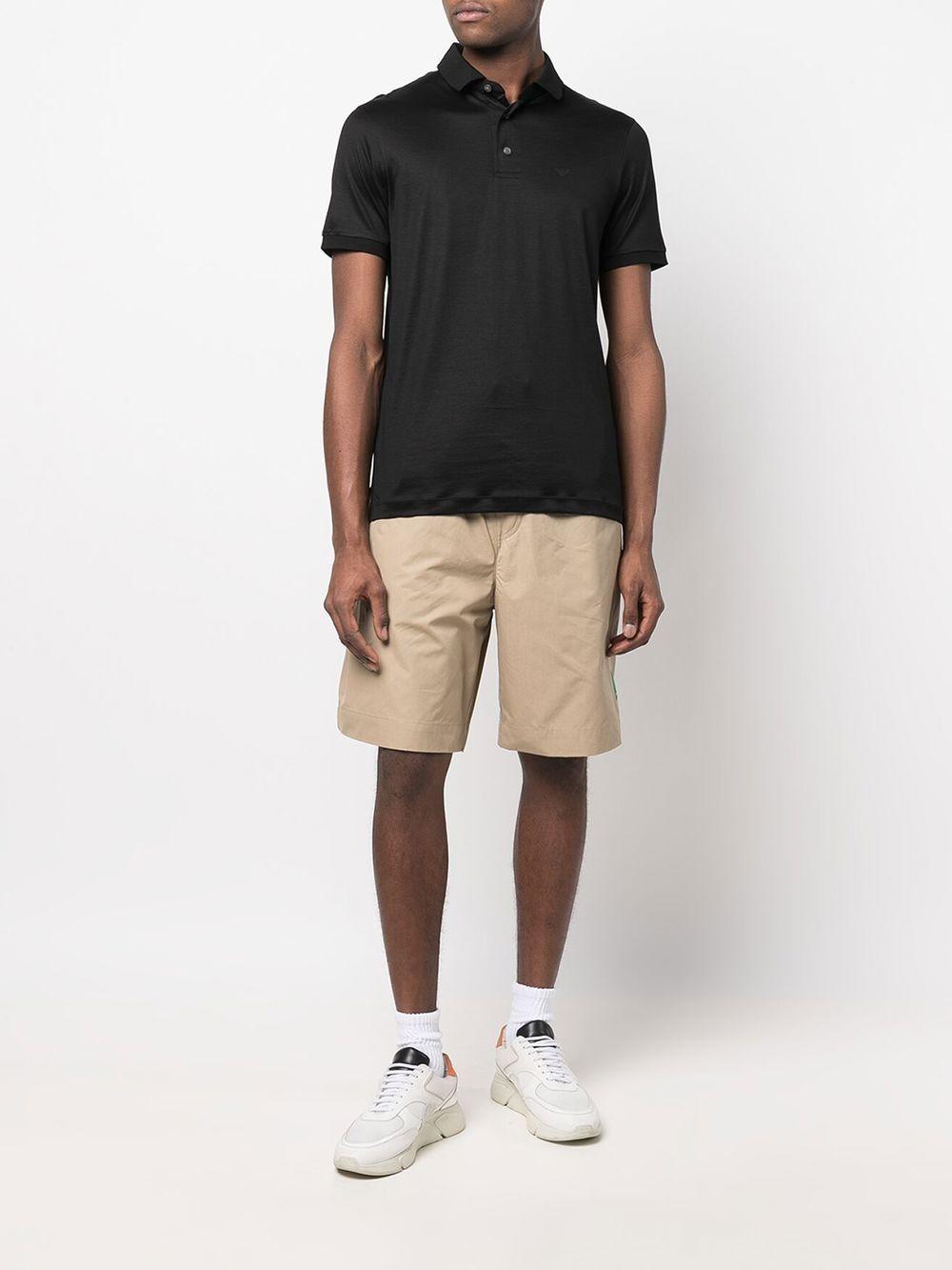 Polo nero mini logo petto 8N1F961JUVZ 0999 EMPORIO ARMANI