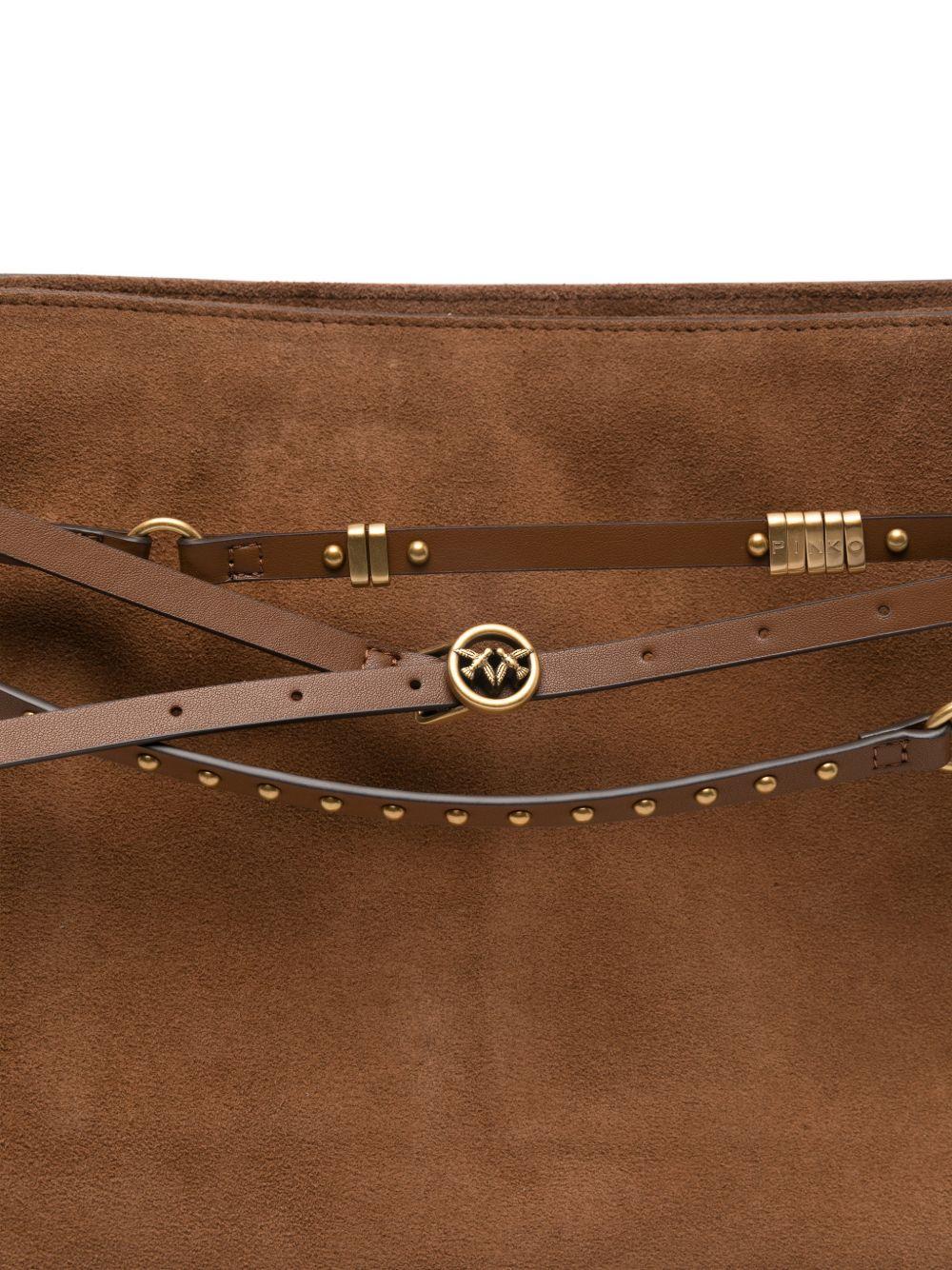 Zaino con borchie e tracolla 105903A0F6 L17Q PINKO