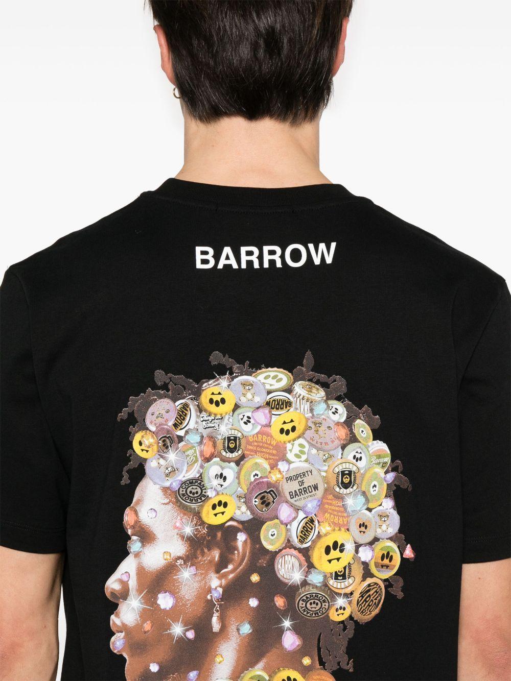 T-shirt nera creative madness barrow - Preludio Moda