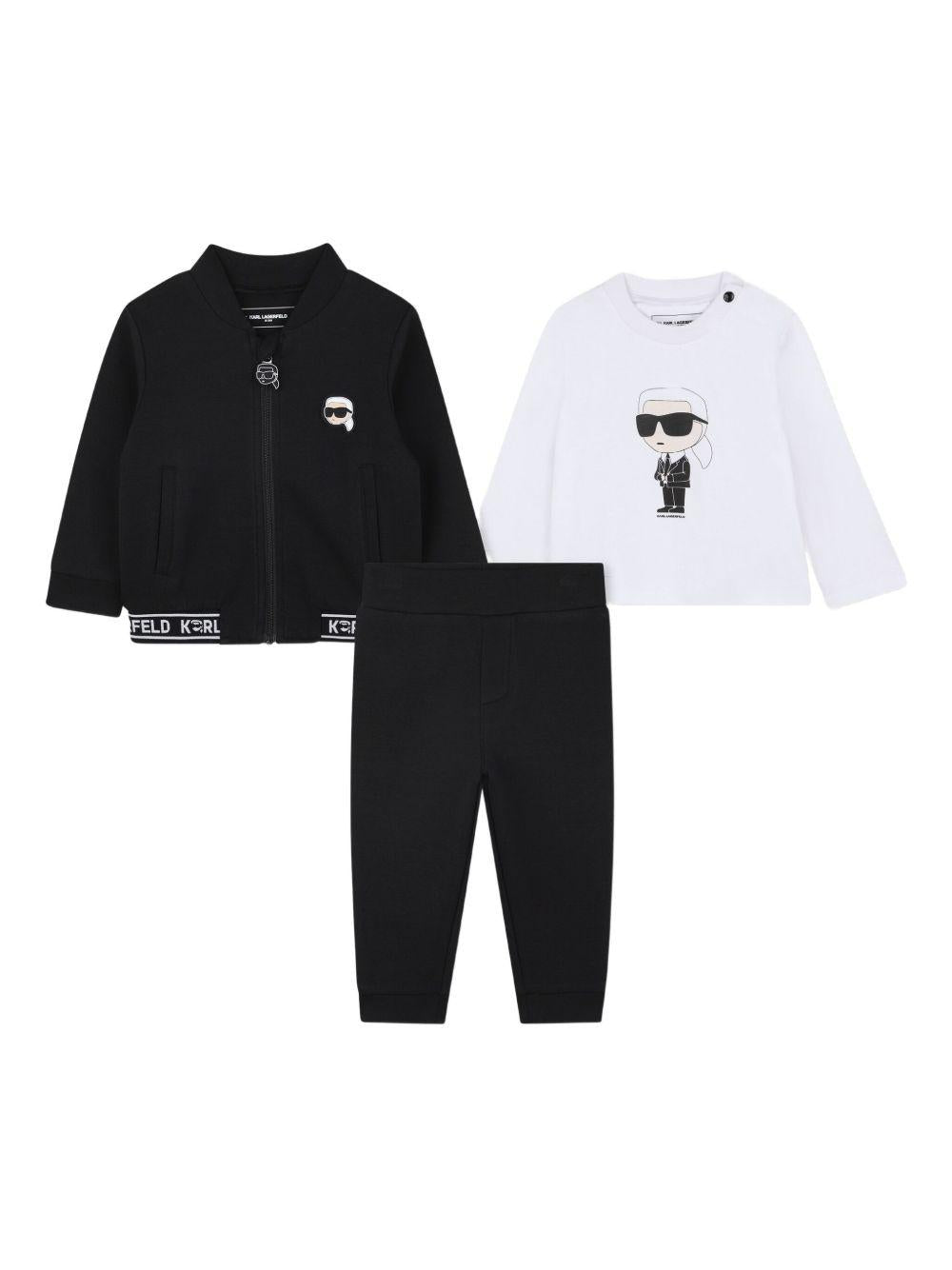 Set con Bomber e Pantaloni Sportivi Z30658 09B KARL LAGERFELD KIDS